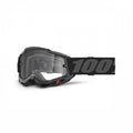 100%, ACCURI 2 ENDURO MOTO Briller Black - Clear Lens