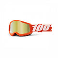 100%, STRATA 2 Youth briller Orange - Mirror Gold Lens, BARN